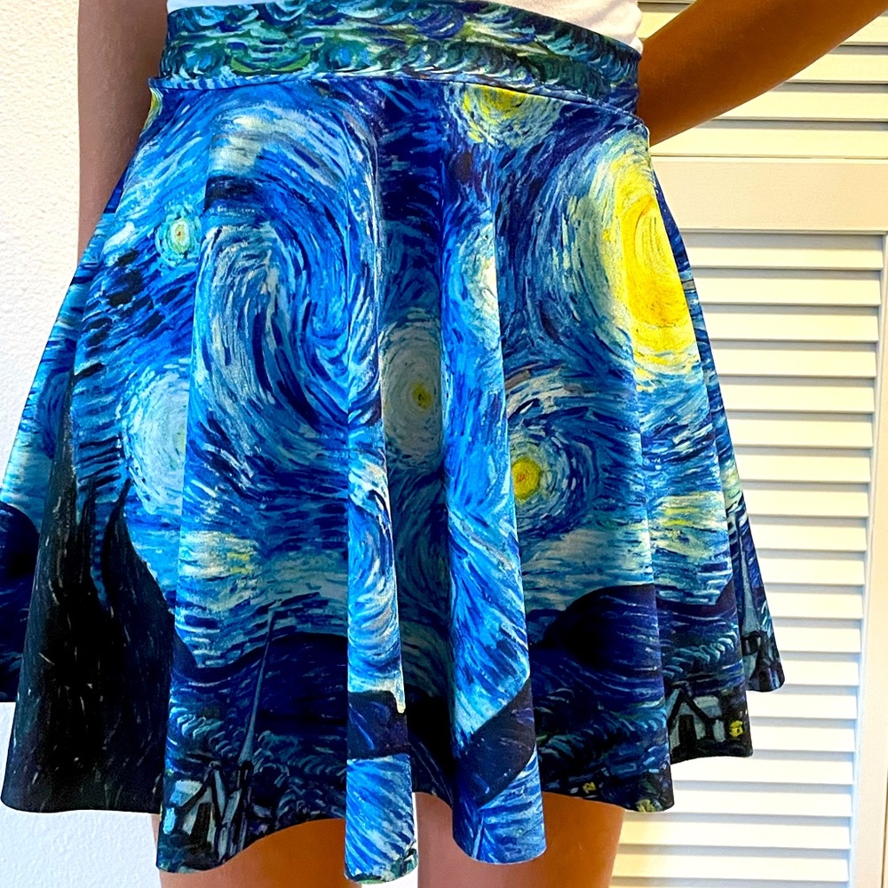 Van Gogh starry night skirt